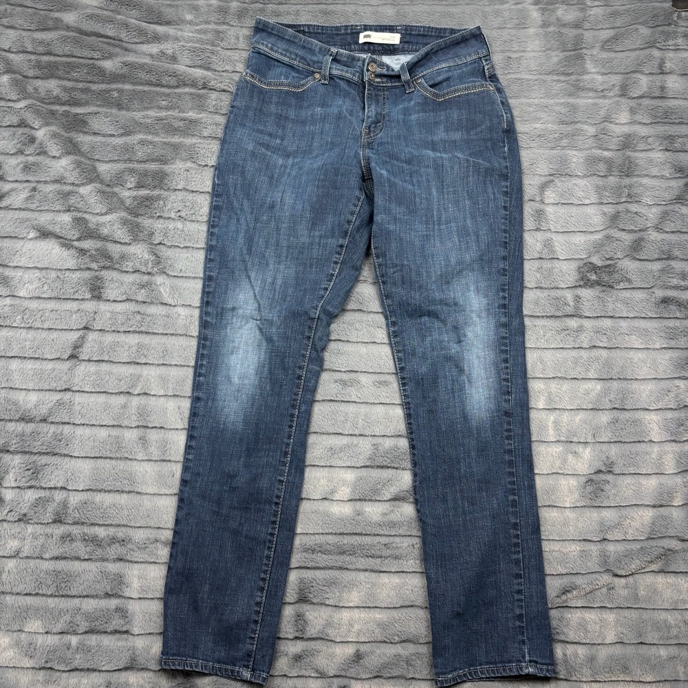 Levis 529 Curvy Skinny Leg Jeans Womens 10M W30 L32 Dark Wash Denim Stretch